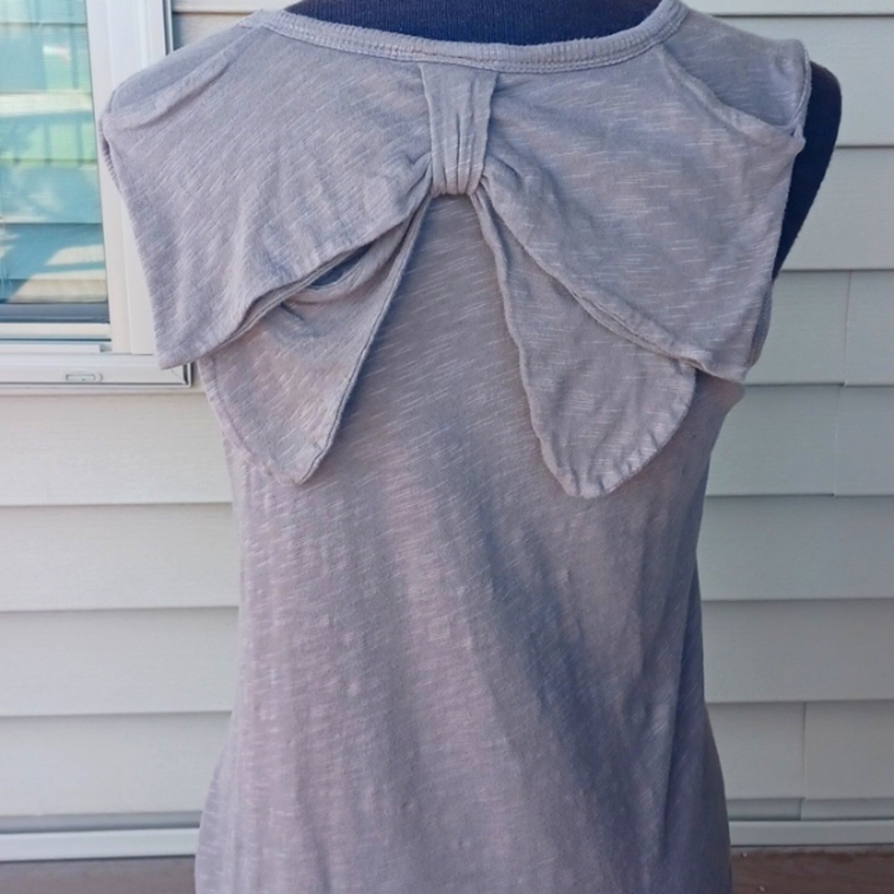 Anthropologie Left of Center Tank With Big Bow In Back, Size XS